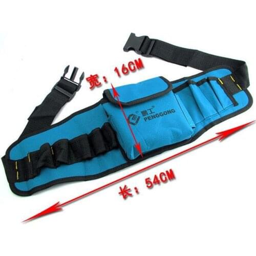 SunRed high quality blue with black 8 pockets electronic 2014 new tools waist bag NO.102 freeshipping