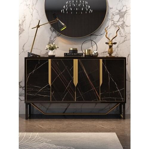 Light luxury modern simple side cabinet into the door hall cabinet designer model room decoration cabinet chest of drawers
