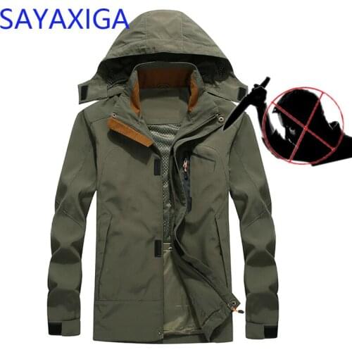 Self Defense Tactical gear anti-cut knife cut-resistant clothing thorn stab-proof jacket coat security clothing chaqueta hombre