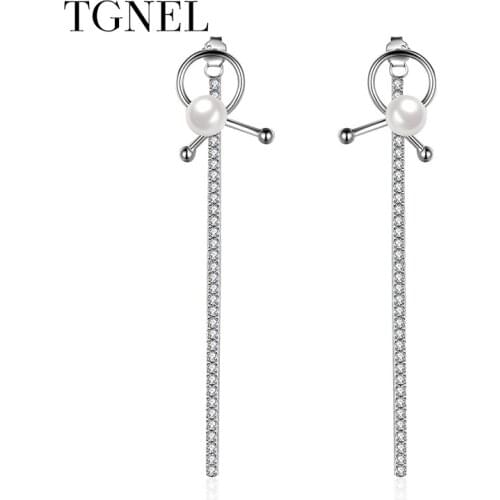 TGNEL Pearl Earrings
