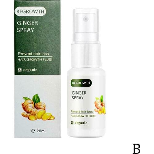 20ml Hair Care Growth Ginger Spray Prevent Hair Loss Regrowth Serum Strengthen Hair Root Nutrition Promote Hair Growth