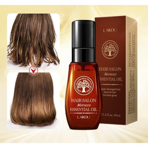 40ML Hair Care Moroccan Pure Argan Oil Hair Essential Oil for Dry Hair Types Multi-functional Hair Care Products Unisex
