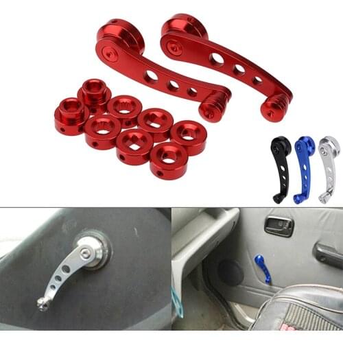 Universal Auto Car Billet Aluminum Glass Window Winder Handles Truck Pickup Door Professional Spare Crank Handle Replacement