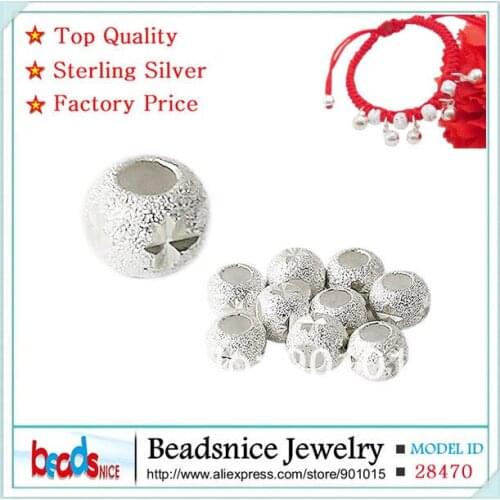 Beadsnice ID28470 top quality 925 silver beads wholesale diy jewelry accessories for elegant design bracelet making