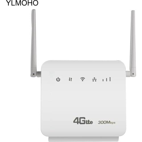 YLMOHO 2.4GHz 300Mbps Wifi Router 4G LTE CPE Mobile Router LAN Port Ap Broadband With SIM HotspotEurope/Asia/Middle/East/Africa