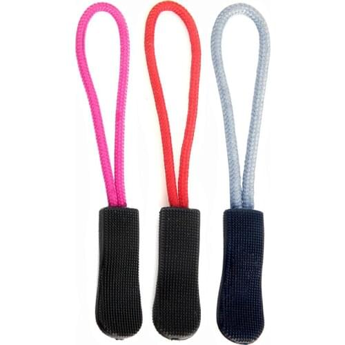 10pcs Backpack Clothing Mix Color Zipper Pulls Cord Rope Ends Lock Zip Clip Buckle For Clothes Bags Accessories