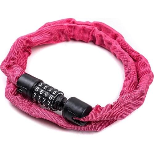 1 Pcs Universal 100cm 3 Colors Bicycle Anti-Theft Long Iron Chain Lock Four-digit Code MTB Motorcycle Outdoor Security Outddor