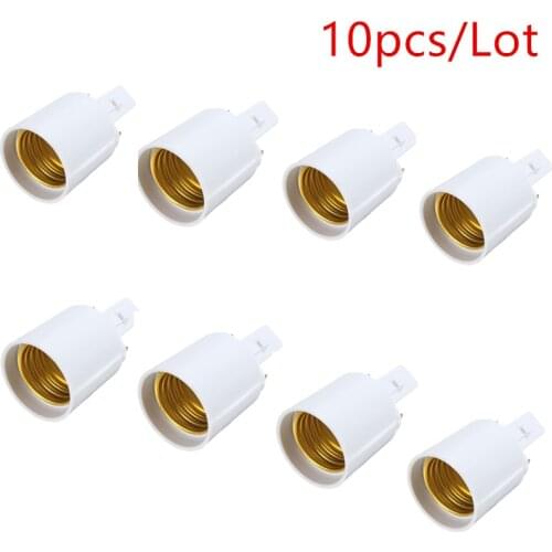 10pcs/lot G23 To E27 Base Socket Adapter Holder Converter for LED/ Halogen / CFL Light Bulb lamp 110-240V White