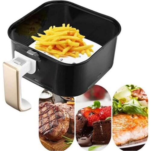 100Pcs Air Fryer Liners 6-9inch Bamboo Steamer Liners Premium PerforatedSilicon Paper Steaming Papers Non-stick Air Fryer