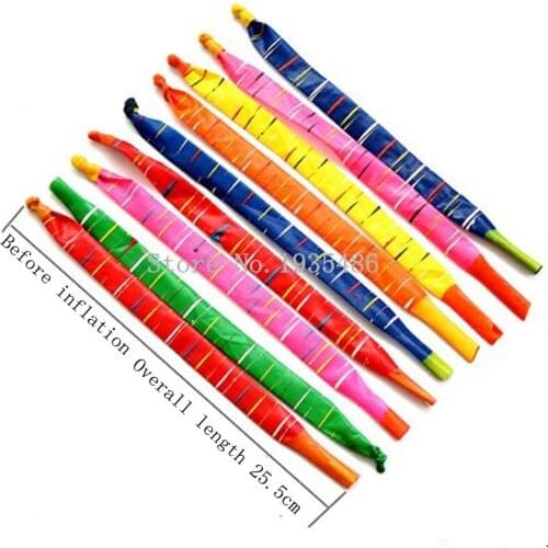 100pcs/lot Characteristic abnormity Rocket long balloon Childrens toy balloon classic toy balloon