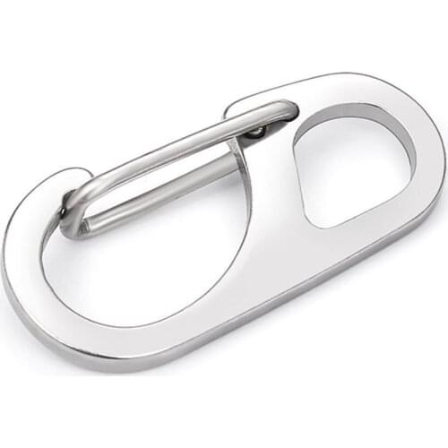 5pcs Stainless steel D3S buckle Mini hanging buckle hanging camping mini buckle simple gadget spring portable F7E2