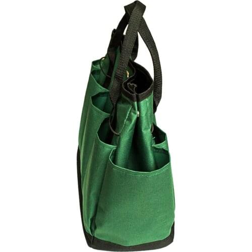 8 Pockets Pouch Bag 600D Oxford Portable Carry Bag for Gardening Projects Heavy Duty accessible gardening tools