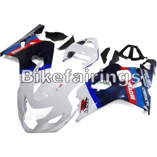 White Blue and Black Motorbike Body Frames For Suzuki GSXR600 GSXR750 K4 2004 2005 GSXR600-750 04 05 Injection Motorcycle Covers