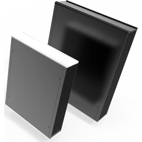 DIY Brush Silver Custom Service Junction Box Wall Mounting Project Box for Electronic Device Box Black DIY Box G07 215*52mm