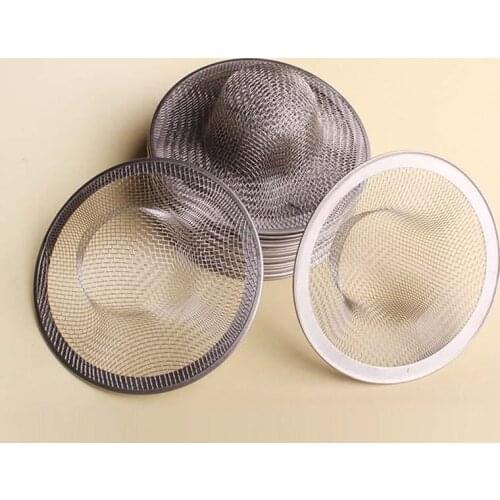 Kitchen Water Sink Filter Sink Mesh Strainer Kitchen Tool Stainless Steel Bathroom Floor Drain Cover Shower Hair Catche Stopper