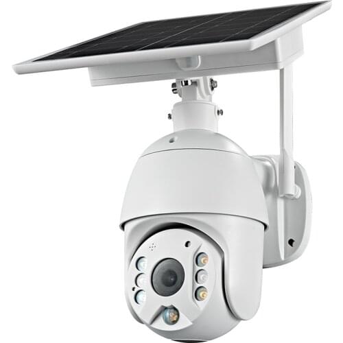 JideTech 1080P CCTV IP Camera H.265 Night Vision P2P Remote View PTZ Wifi Wireless Outdoor Waterproof 4G GSM Solar Panel Camera