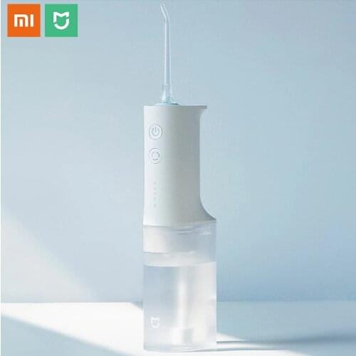 Xiaomi Official Mijia Oral Irrigator USB Rechargeable Teeth Flusher Dental Water Flosser Portable Dental Water Jet Teeth Cleaner