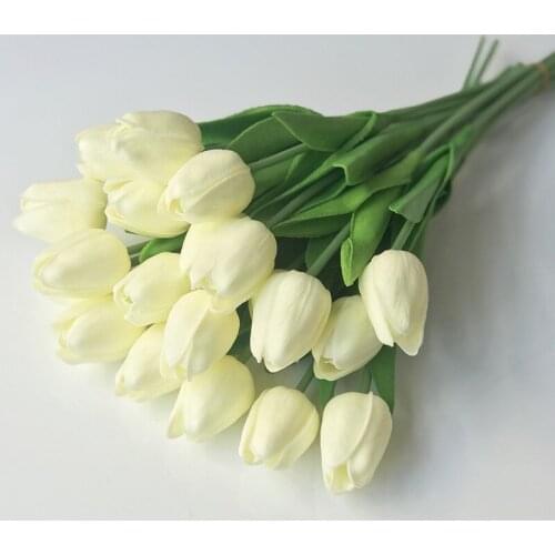10Pcs Tulip Artificial Flower Artificial Bouquet Fake Flower for Wedding Decoration Flowers Home Garen Decor