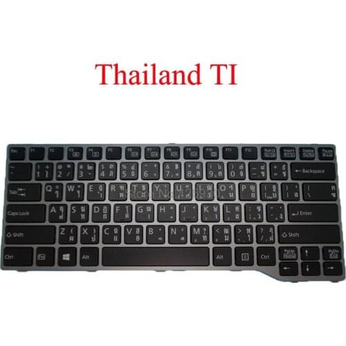 Laptop CZ IT NW SW TI UI Keyboard For Fujitsu For Lifebook T725 T726 Czech Italy Norwegian Swiss Thailand International English