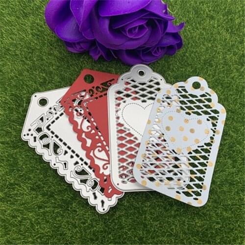 Openwork geometric figures Label set Metal Cutting die Die Cut Scrapbook Paper Craft Handmade Card Album Punch Art Cutter