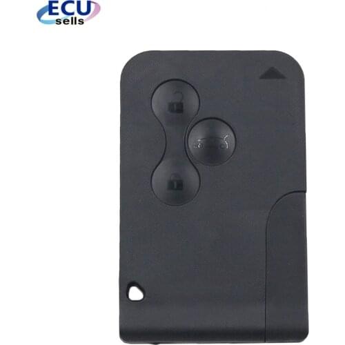 New for Megane Scenic Smart card 3 Button with key blade 434Mhz ID46 chip remote key fob suit 2003-2008 car With Logo