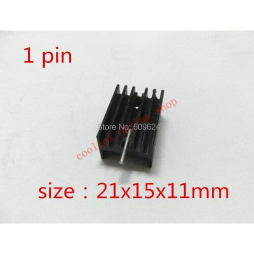 500pcs 21x15x11mm IC TO220 TO-220 Heatsink Triode Aluminum HeatSink, integrated circuit heatsink