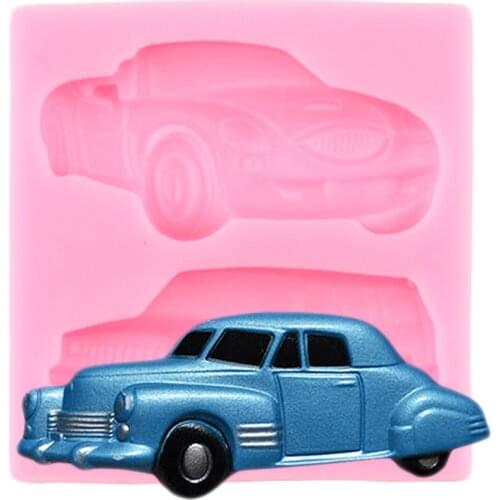 3D Car Silicone Fondant Mold Baby Toy Party Cake Decorating Tools Chocolate Candy Mould Kitchen Baking Tools