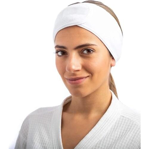 Exten Spa Facial Headband Wrap Head Terry Cloth Headband Make Up Stretch Towel