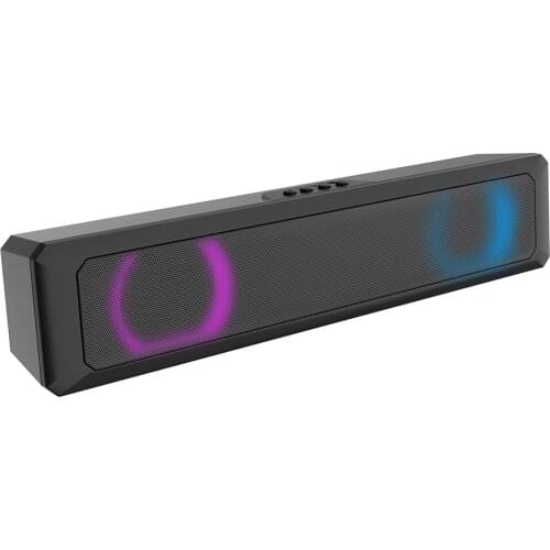 A4 6W RGB USB Wired Powerful Computer Speaker Bar Stereo Subwoofer Bass speaker Surround Sound Box for PC Theater TV Speaker
