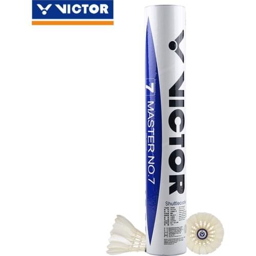 100% Original Victor Master No.7 Shuttlecocks Badminton Shuttle Goose Feather Ball For Training Shuttlecocks Feather
