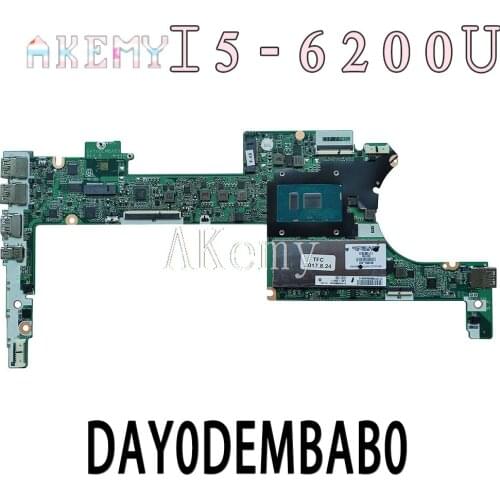 High quality For X360 13-4000 13-4172NA Laptop Motherboard DAY0DEMBAB0 With SR2EY I5-6200U CPU 100% working well