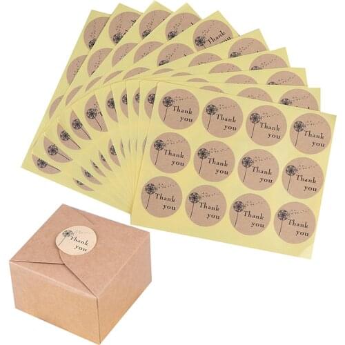 120pcs/lot New Thank You Seal Stickers Gift Seal Sticker For Homemade Bakery&gift Packaging