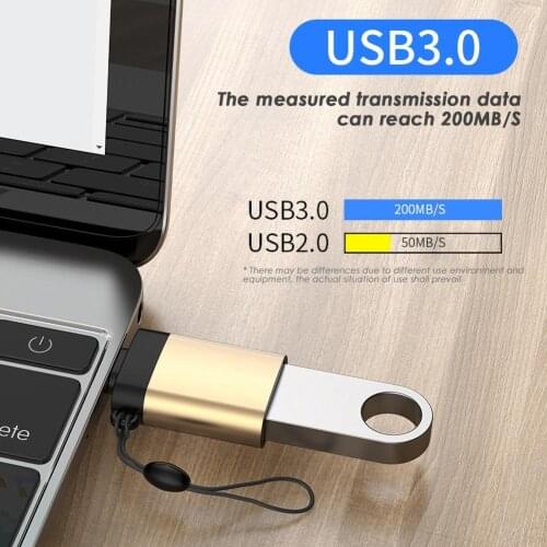 3.0 USB Type C OTG Adapter USB Female to Type-C Male OTG Converter Charge Data Sync Adapter For Laptop 3.0 USB to Type-C Adapter