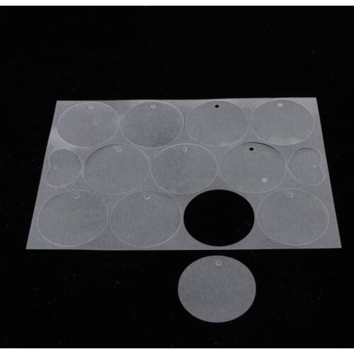 5 Semi-transparent shrink film sheets Transparent, shrink film, decorative film