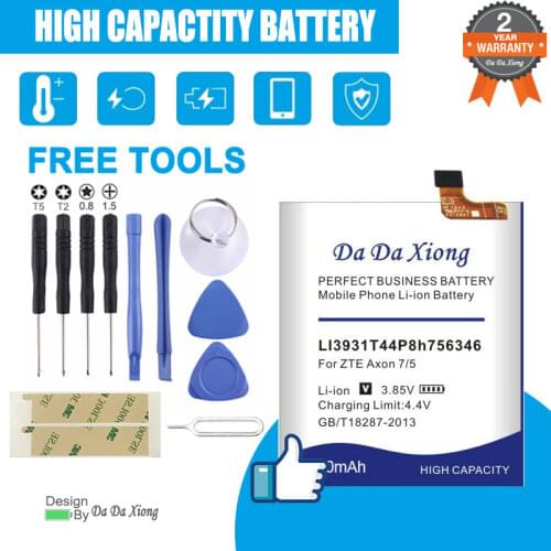 Da Da Xiong 4350mAh LI3931T44P8h756346 Battery for ZTE Axon 7 5.5inch A2017 Battery