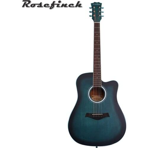 41 inch Acoustic Guitar 6 Strings Guitar Tuner Picks Unique Color Mahogany Veneer Guitar Professional Instrument For Gift AGT32