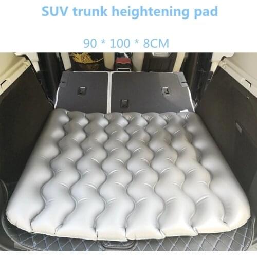 Car Inflatable Bed SUV Trunk Heightening Pad Leveling Multifunctional Camping Bed Car Air Inflatable Travel Mattress Bed