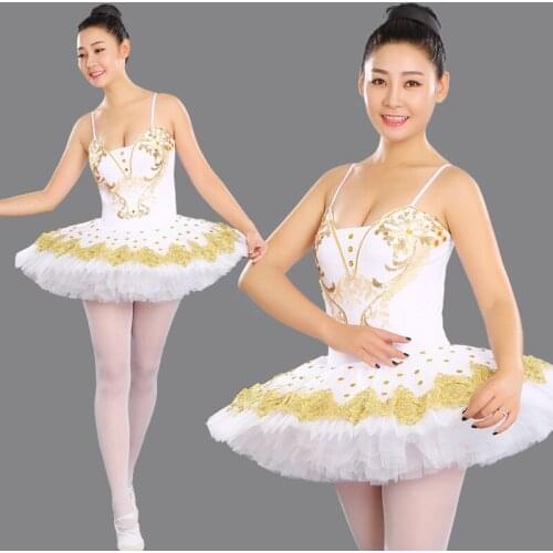 Ballet Tutu Dresses Adults Professional Gymnastics Leotard Swan Lake Dance Clothes For Girls Pancake Children Ballerina Dress