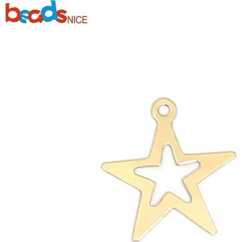 Beadsnice ID39954smt1 Gold Filled Connector Charms Star Pendant Charms for Necklace Making Jewelry Findings