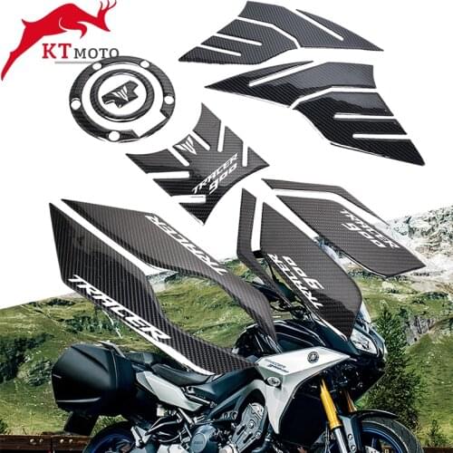 For Yamaha TRACER 900 GT Tracer 900GT 2018-2020 Motorcycle 3D Carbon Fiber Gas Oil Fuel Tank Pad Sticker Decal Protector Cover