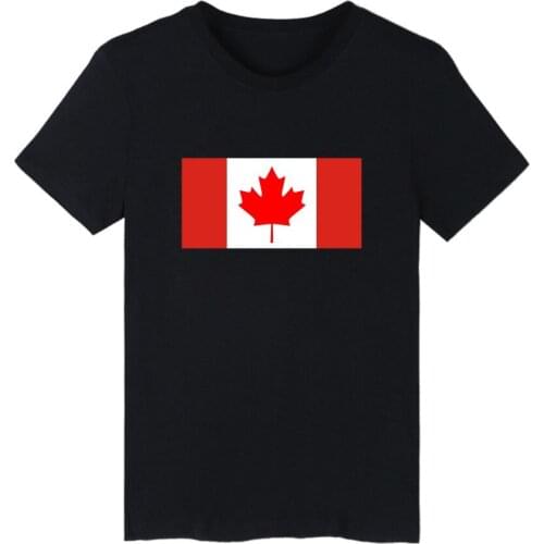 The Flag Of The United States Canada Russian Federation Flag Short Sleeve T-shirt USA Nationality Patriotic Casual Fashion tops