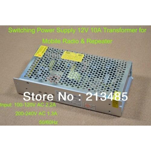 Switching Power Supply 12V 10A Transformer for Mobile Radio,Repeater