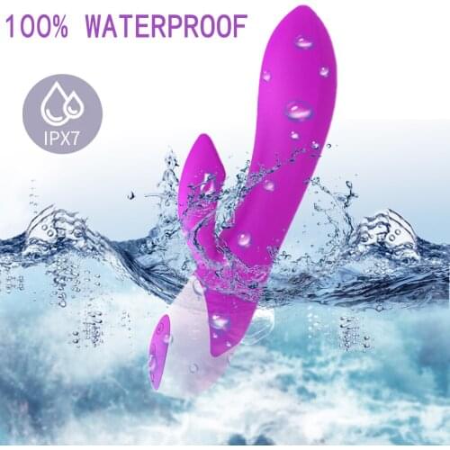 Isseiy 10 Speed Dildo Rabbit Vibrator for Women Dual Vibration G Spot Clitoris stimulator Silicone Waterproof Sex Toys For Women