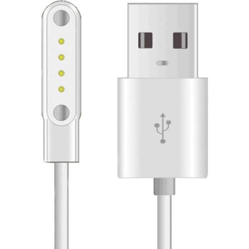 80cm Watch Charger Cable Fast Charging Magnetic Watch Charging Dock Cable Smart Watch Charger for 4Pin Smart Watch Accessories