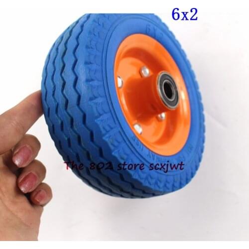 Foam Wheel 6 Inch Solid Wheel 6x2 Cart Wheel Meal Wheel Quiet Non Inflation Anti Puncture Explosion Proof Wheel