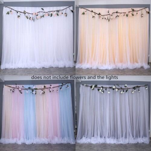 Ice Silk Wedding Backdrops Panels Hanging Curtains Party Backdrop Wedding Decoration Drape Big Events Background Cloth