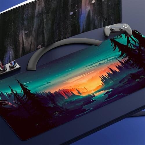 Art Table Landscape Non-slip Mousepad Xxl Computers Gaming Keyboard for Accessories Rubber Deskmat Laptop Mouse Pad DropShipping