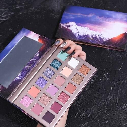 NOVO 18 Color Reed Glacier Eyeshadow Cheap Beginners Pearly Matte Earth Color Natural Easy To Color Long Lasting Eye Makeup