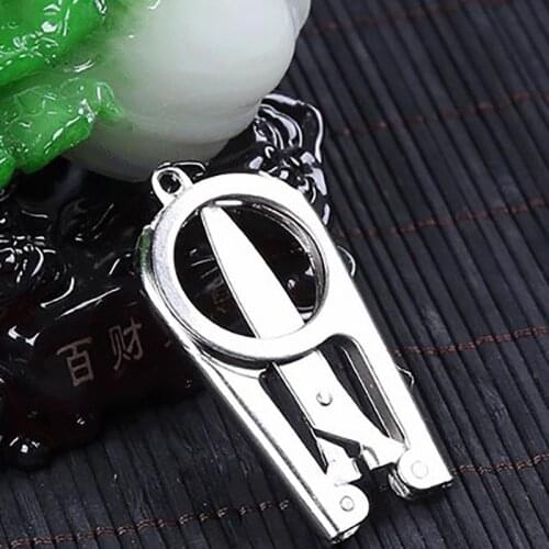 Portable Folding DIY Scissors Mini Folding Scissors Travel Scissors Color Silver Titanium Steel Scissors For House Kitchen