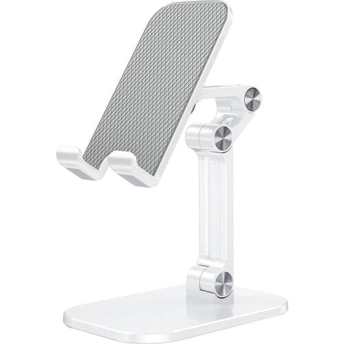 Portable Ergonomic Design Free Rotation Powder Metallurgy Antiskid Mobile Phone Metal Telescopic Stand For 4.7-13 Inch Phone